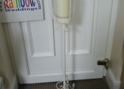 Tall Glass candle holder - Hired items