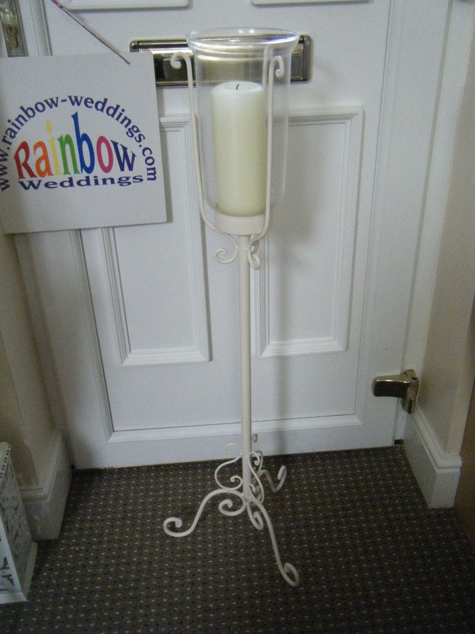 Vintage Range Floor Standing Candle Holder Rainbow Weddings