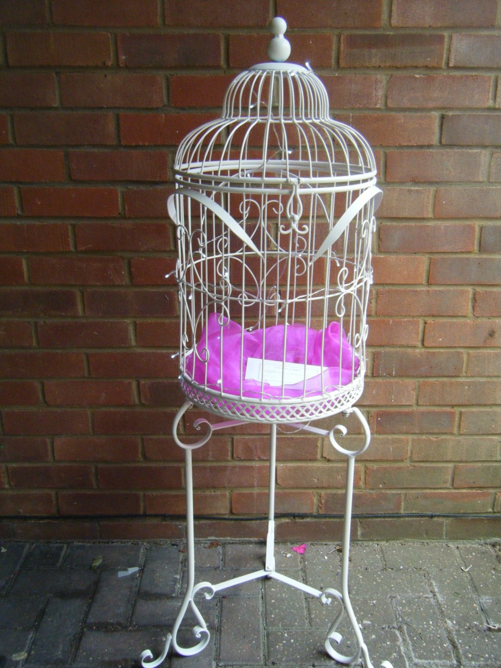 Vintage birdcage post box 001